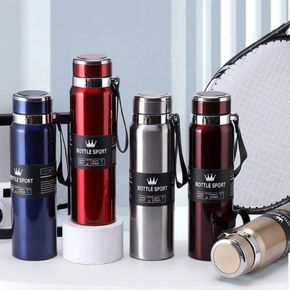 Stainless Steel Thermos Cup Vacuum Tumbler Sport Water Bottle (Random Color)