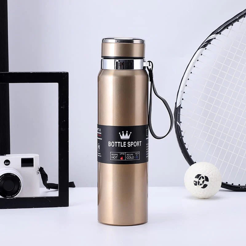 Stainless Steel Thermos Cup Vacuum Tumbler Sport Water Bottle (Random Color)