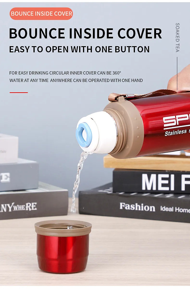 Stainless Steel Sports Water Bottle 750 ML