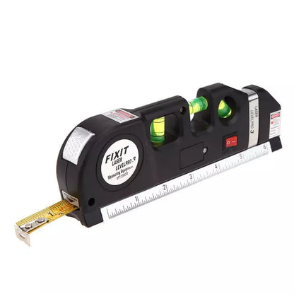 Laser Level Multipurpose Line Laser Leveler Tool With 8FT 2.5M Standard Measure Tape and Metric Rulers