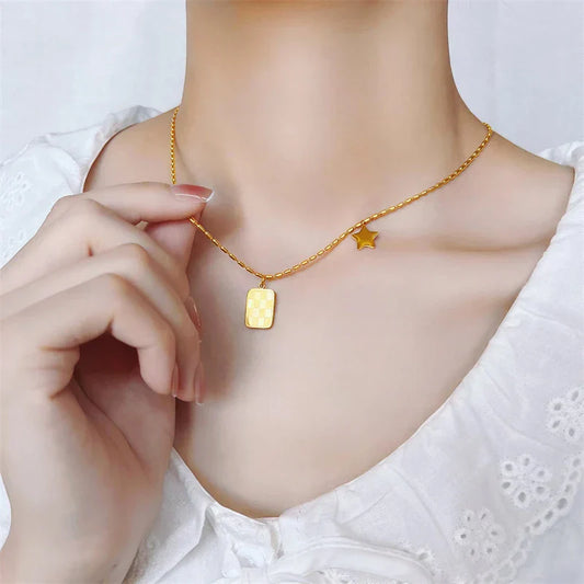 Lumino Buzz Necklace (22K Gold Plated)